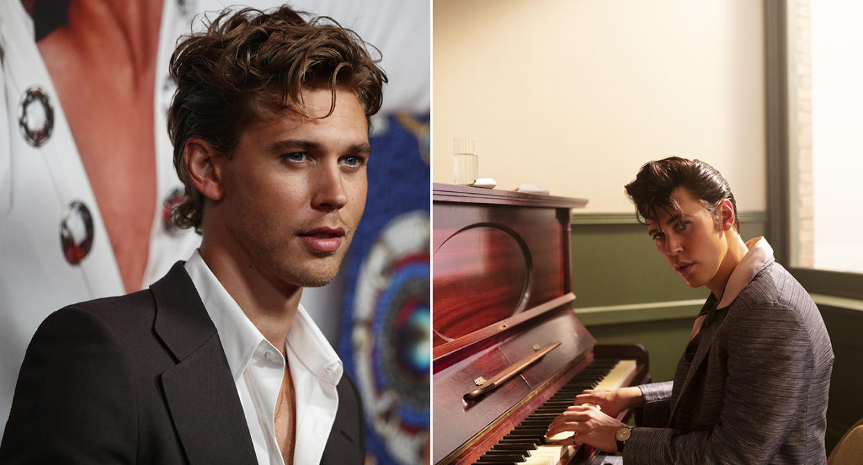 Austin Butler plays Elvis. (Getty/Warner Bros)