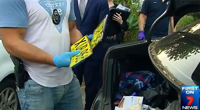 Authorities seized a number of items from Khaja's home and vehicles. Photo: 7 News