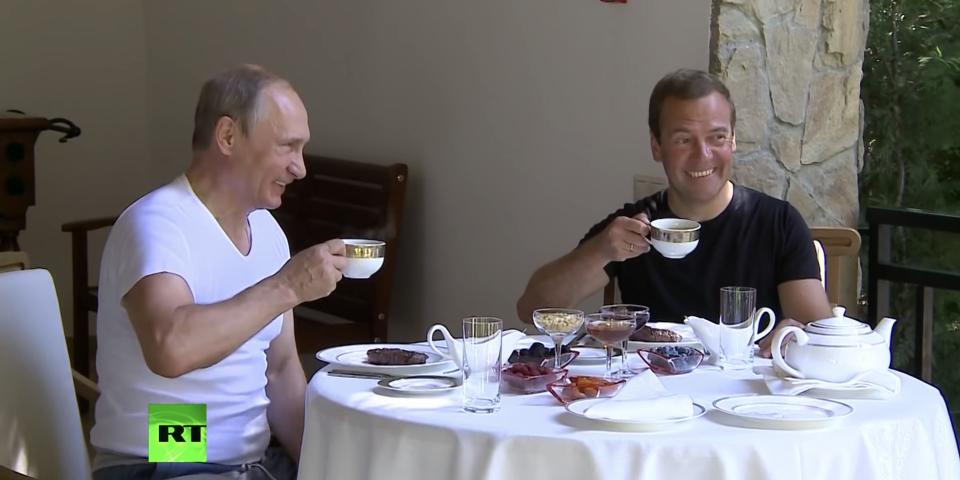 Putin Medvedev Sochi