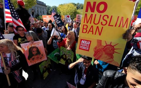 No Muslim Ban protest - Credit: Manuel Balce Ceneta/AP