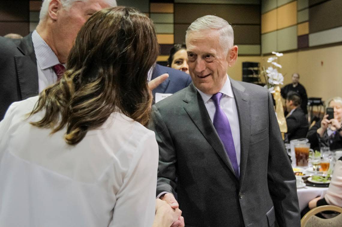 United States Secretary of Defense, James Mattis, attends the 2018 Tri-Citian of the Year at Three Rivers Convention Center in Kennewick.