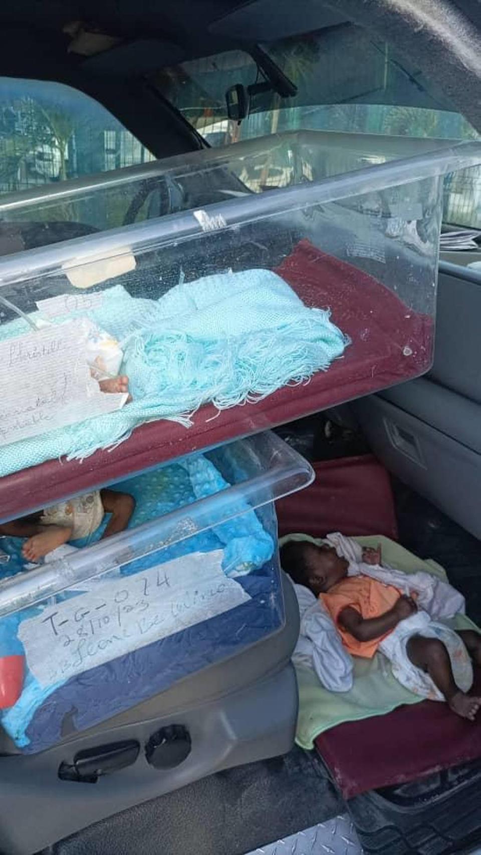 Dozens of babies were rescued Wednesday by from Fontaine Hospital Center in the sprawling Cite Soleil slum in Port-au-Prince after a gang attack. The operation was done by HERO Client Rescue Ambulance and Haitian police officers.