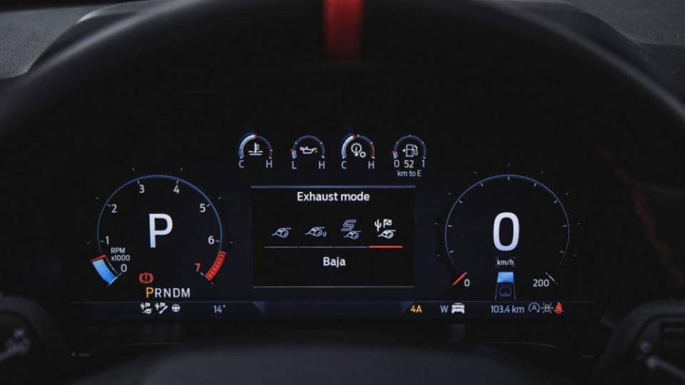 排氣閥門控制系統有四種模式可以選擇。 （圖片來源/ Ford）