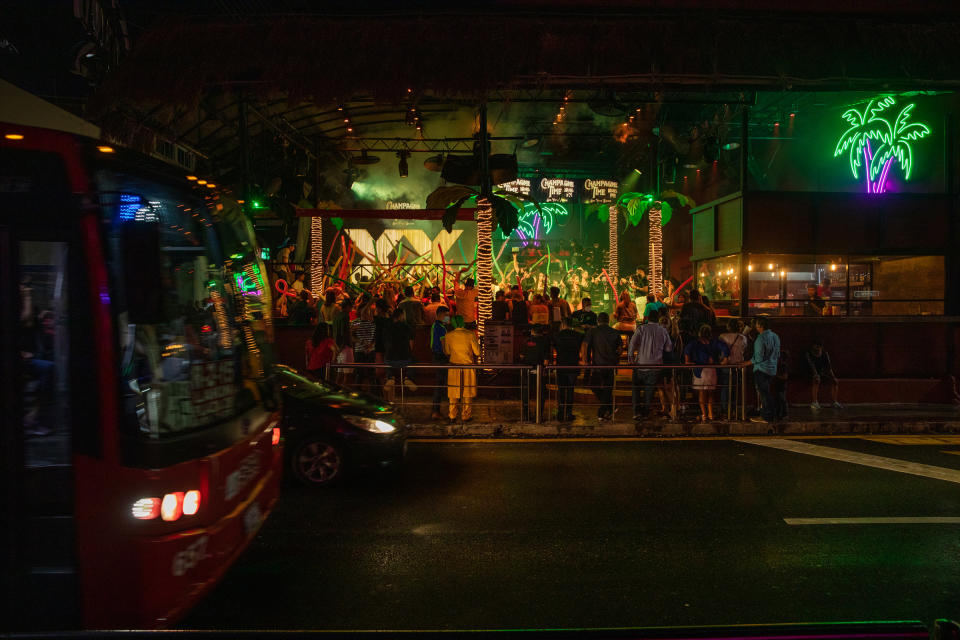 A club in Cancún’s nightlife district<span class="copyright">Claudia Guadarrama—Magnum Foundation for TIME</span>