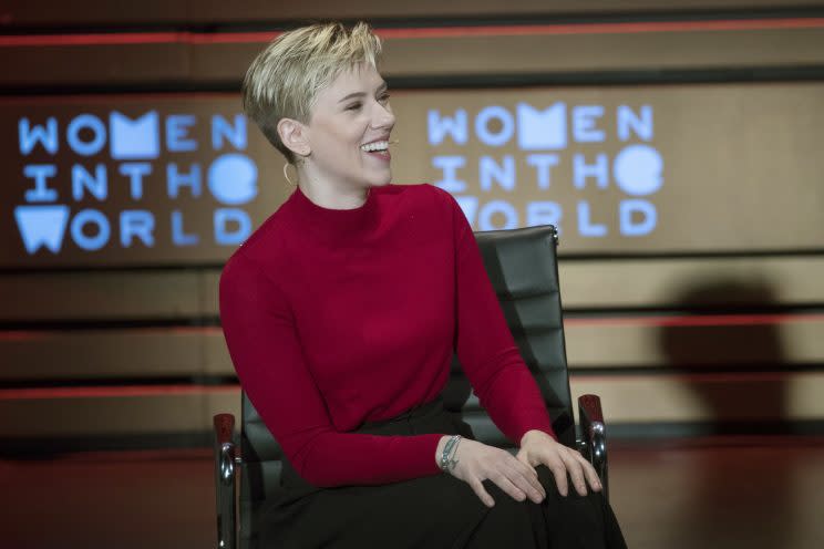 Scarlett Johansson at the 2017 Women in the World Summit