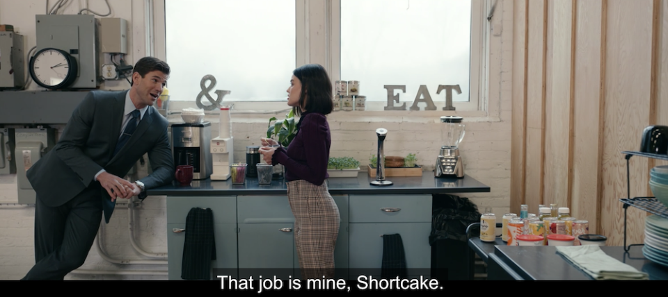 Josh to Lucy: "That job is mine Shortcake"