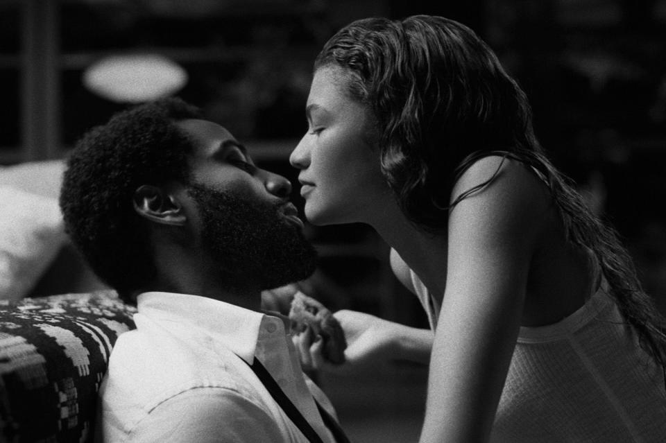 <p>John David Washington and Zendaya in Malcolm & Marie</p> (Dominic Miller/Netflix)