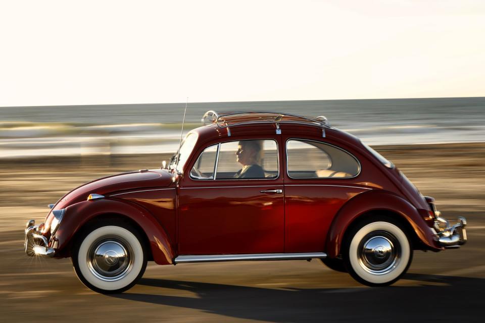 <p>Most original Beetles make a horsepower number in the lower-two-digit range. But there's a reason so many people love them despite their lack of pace. They exude character and make any drive an event to remember. <a href="https://www.ebay.com/itm/1973-Volkswagen-Beetle-Classic/273881588438" rel="nofollow noopener" target="_blank" data-ylk="slk:This one;elm:context_link;itc:0;sec:content-canvas" class="link ">This one</a> has working air conditioning, and you can own it today. </p>