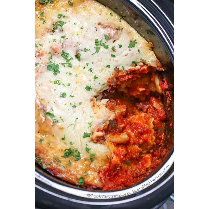 18. Lazy Crock Pot Lasagna