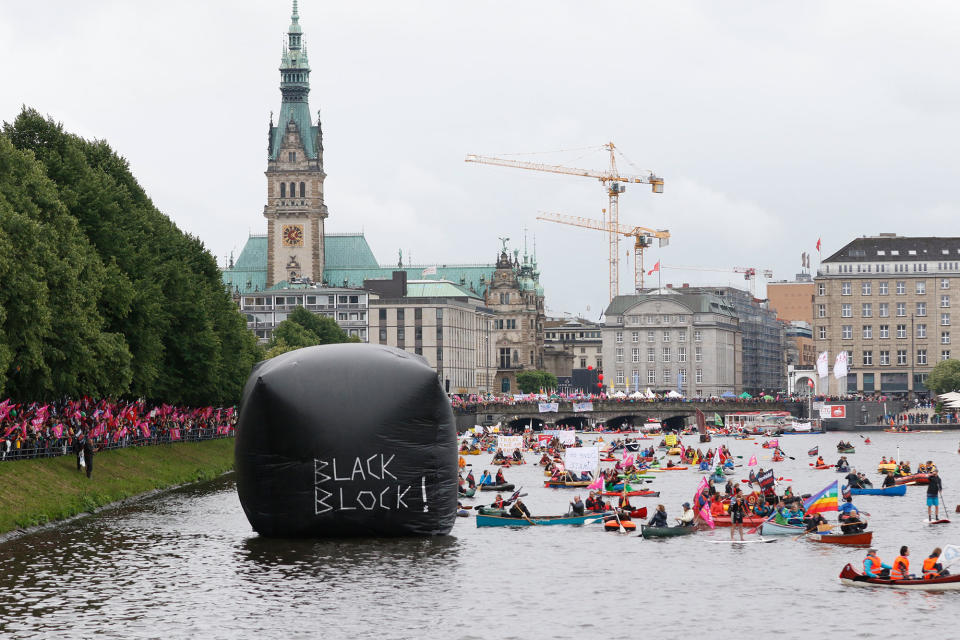 Thousands protest in Germany ahead of the G20 summit