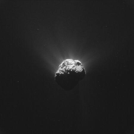 The Comet 67P/Churyumov-Gerasimenko is seen in an image taken by the Rosetta space probe on June 13, 2015 and distributed by the European Space Agency (ESA) on June 17, 2015. REUTERS/ESA - European Space Agency/Handout via Reuters