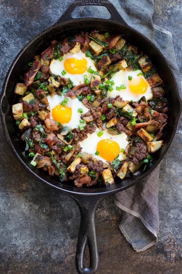 Skillet Potato and Egg Hash - Aberdeen's Kitchen