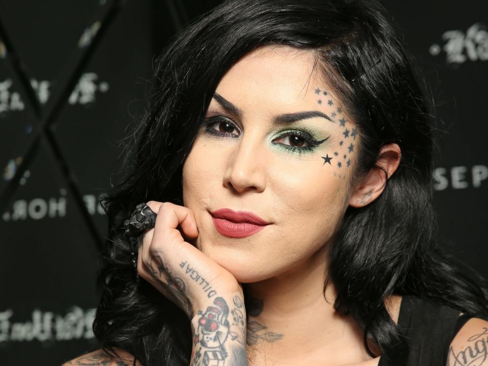 kat von d face tattoos