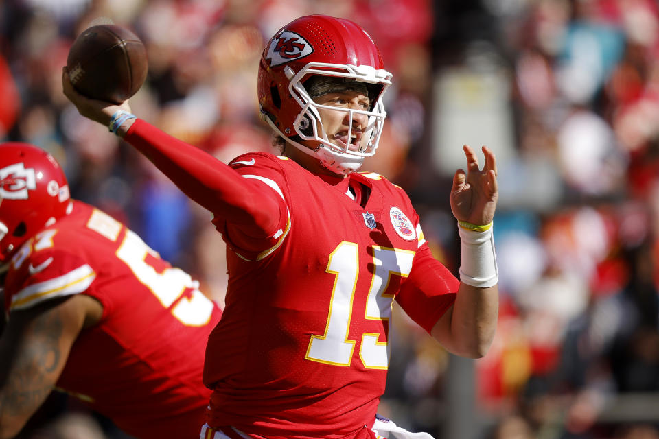Patrick Mahomes is the epitome of being one of fantasy&#39;s most reliable players. (Photo by David Eulitt/Getty Images)