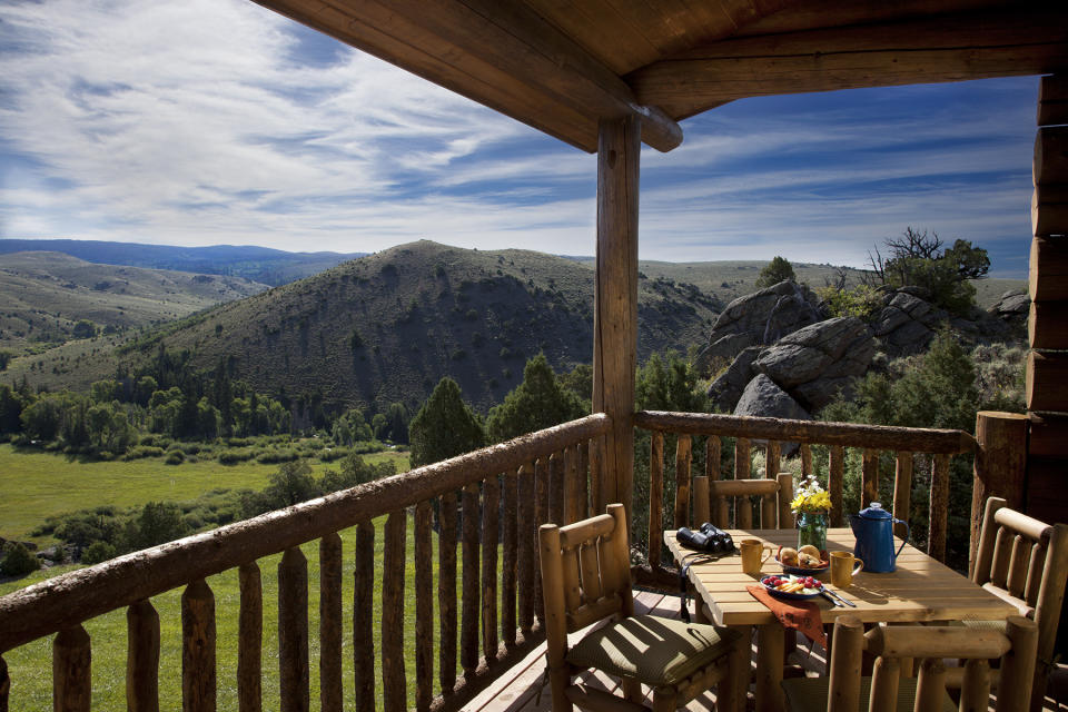 Cabin view at Brush Creek Lodge & Spa in Saratoga, Wyoming (Dan Ham)