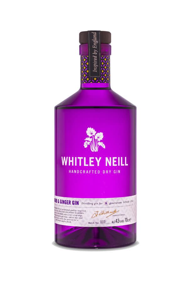 <p>Taking its inspiration from the abundant English countryside, this gin comes from the eighth generation of the Greenhall Whitley family of distillers.</p><p>With flavours evoking memories of the English country garden, this smooth gin is perfect over ice or as a cocktail base. The rhubarb essence gives the drink a tart crisp edge, while the ginger extract warms the palate for a full-bodied finish.</p><p>What more could you want? </p><p>Whitley Neil - £22.95 (70l)</p><p><a class="link " href="https://go.redirectingat.com?id=127X1599956&url=https%3A%2F%2Fwww.masterofmalt.com%2Fgin%2Fwhitley-neill%2Fwhitley-neill-rhubarb-and-ginger-gin%2F%3Fsrh%3D1&sref=https%3A%2F%2Fwww.elle.com%2Fuk%2Flife-and-culture%2Fculture%2Farticles%2Fg31768%2Fbest-undiscovered-gin-brands-world-gin-day%2F" rel="nofollow noopener" target="_blank" data-ylk="slk:SHOP NOW;elm:context_link;itc:0;sec:content-canvas">SHOP NOW</a></p>