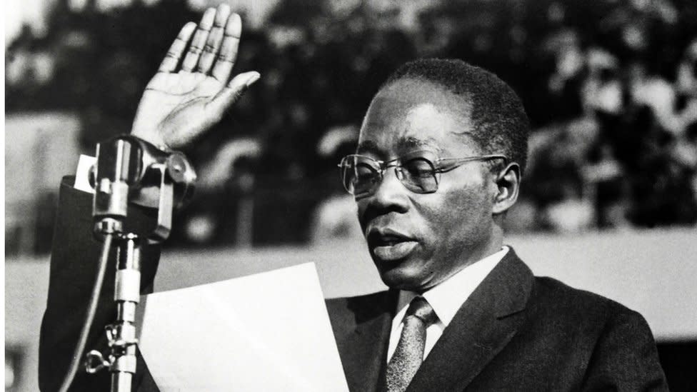 Senegal's past president Leopold Senghor