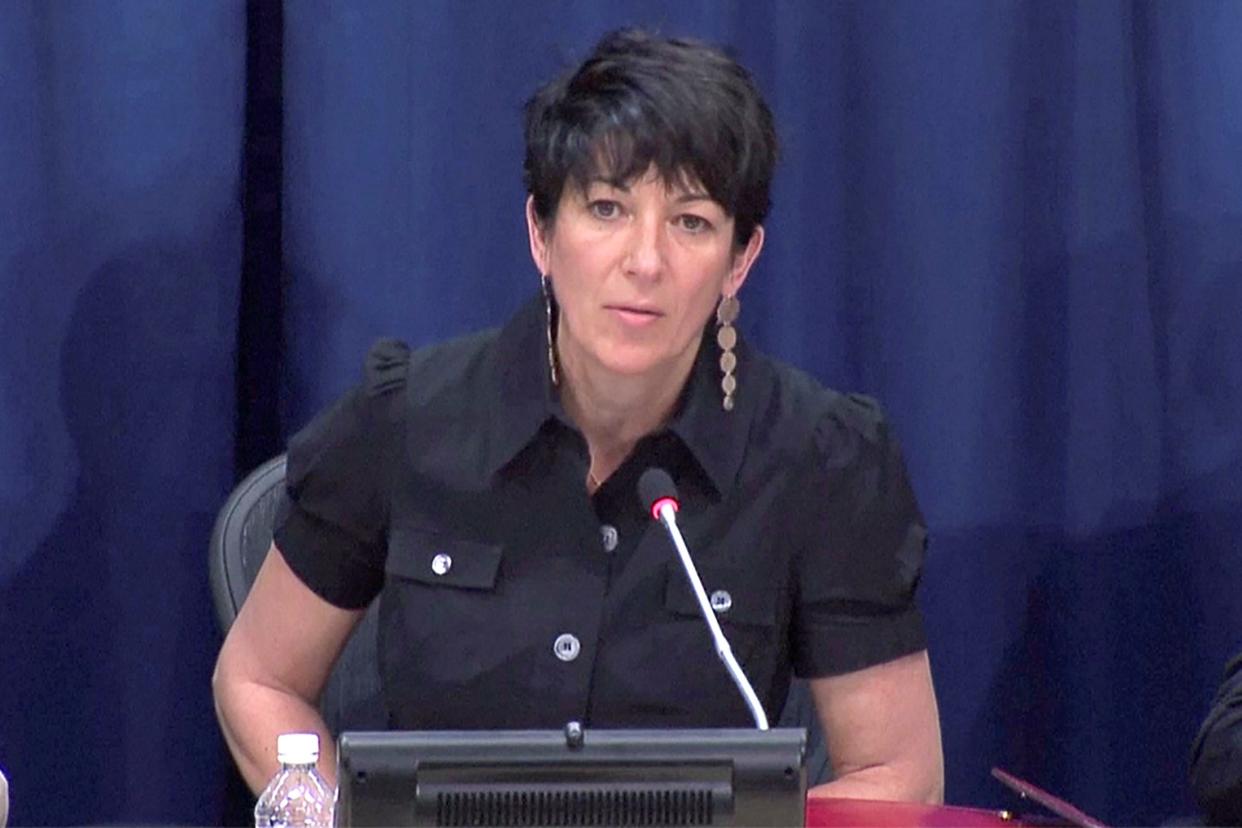 FILE PHOTO: Ghislaine Maxwell, longtime associate of accused sex trafficker Jeffrey Epstein, speaks at a news conference on oceans and sustainable development at the United Nations in New York, U.S. June 25, 2013 in this screengrab taken from United Nations TV file footage. UNTV/Handout via REUTERS 