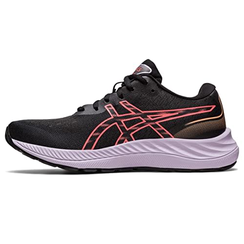 ASICS Women's Gel-Excite 9 Running Shoes, 9, Black/Papaya