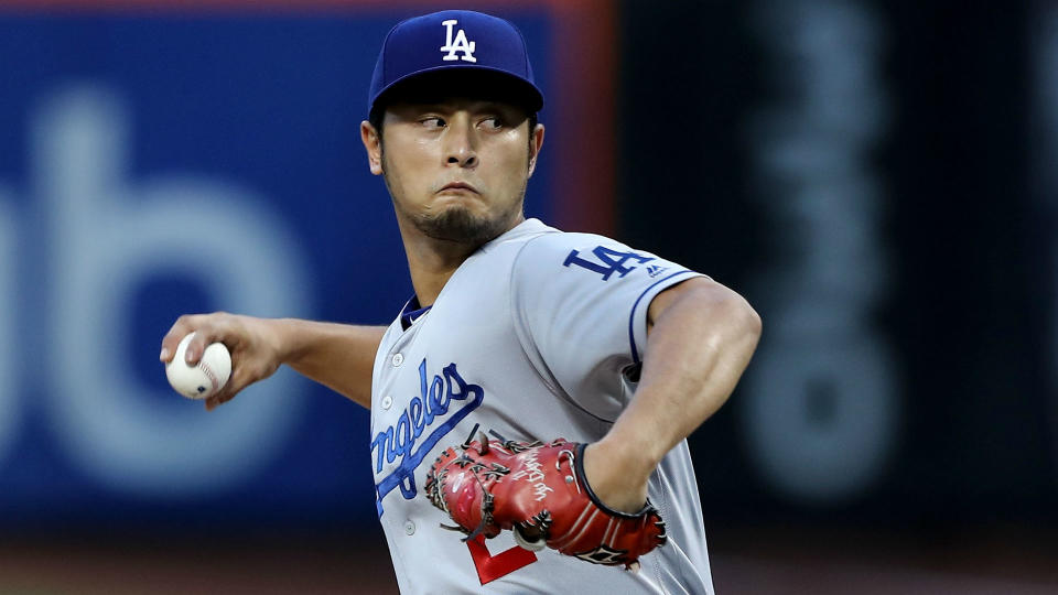 Free agent pitcher Yu Darvish is reportedly considering five teams. (AP)