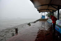 ALIBAUG, INDIA - JUNE 3: Deserted view of Alibag beach due Nisarga Cyclone landfall on June 3, 2020 in Alibaug, India. Alibaug witnessed wind speeds of up to 120 kilometres per hour. Although the cyclone made the landfall just 95 kilometres from Mumbai, the Maharashtra capital largely escaped its wrath. (Photo by Satish Bate/Hindustan Times via Getty Images)
