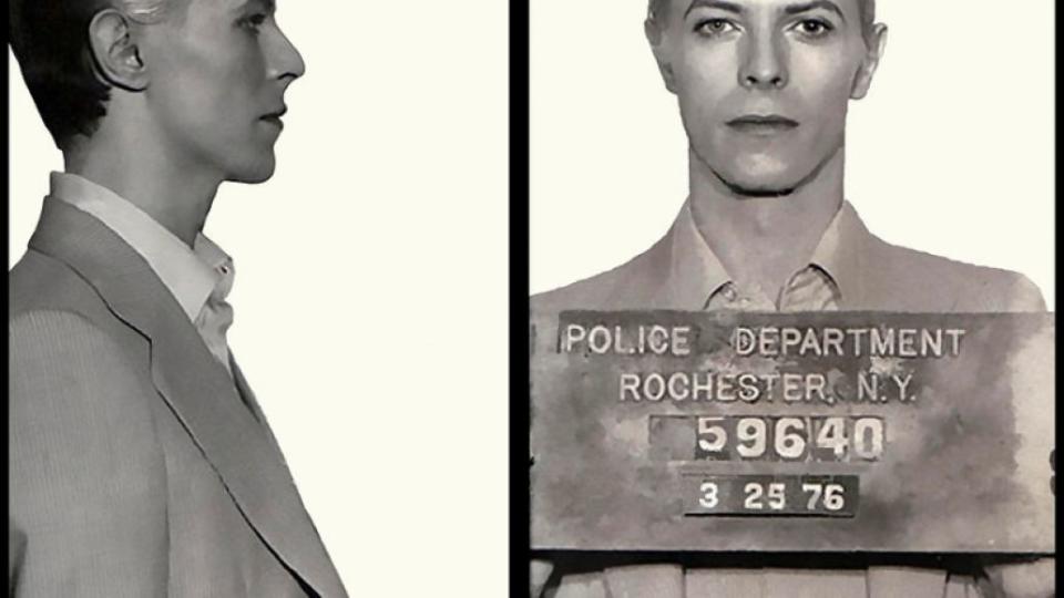 David Bowie Mugshot