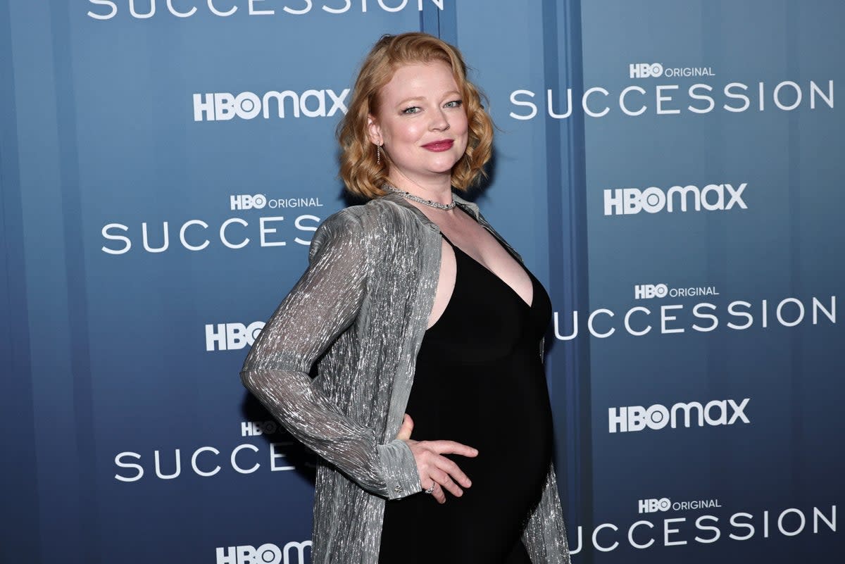 Succession star Sarah Snook welcomes first child with husband Dave Lawson (Getty Images)