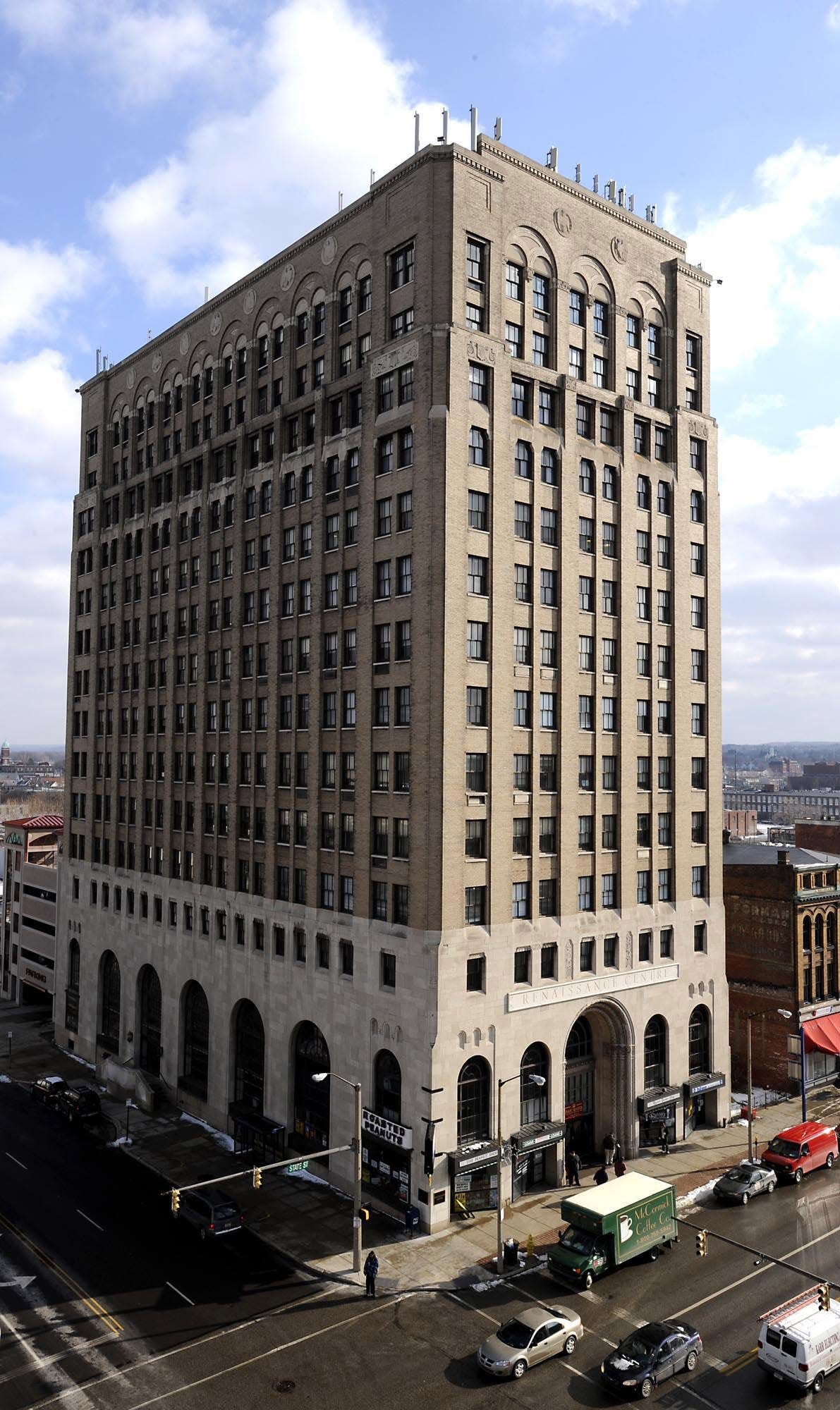 The 14-story Renaissance Centre is Erie's tallest building.