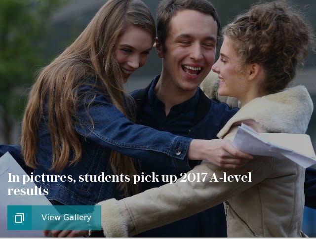 A-level results 2017 gallery puff