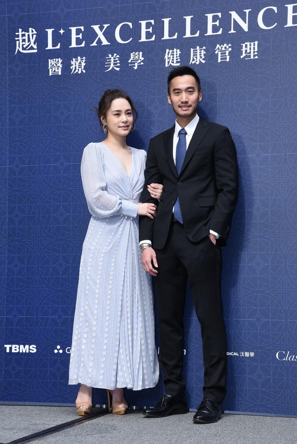 TAIWAN, CHINA - DECEMBER 09: (CHINA MAINLAND OUT)Gillian Chung attended the opening ceremony of a medical cosmetology clinic to support her husband Michael Lai on 09 December, 2019 in Taipei,Taiwan,China.(Photo by TPG/Getty Images)