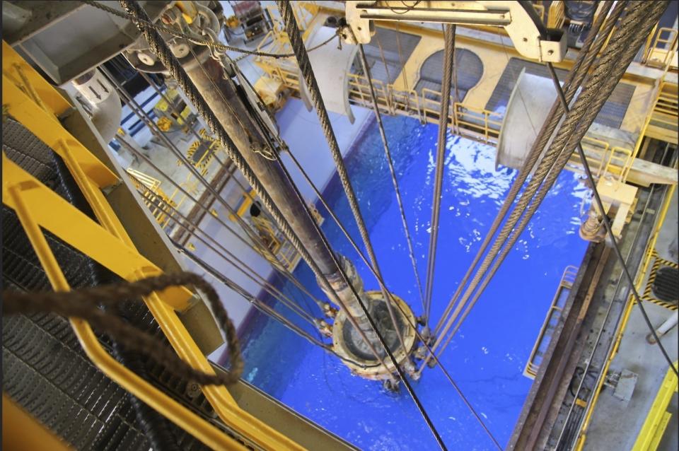 FILE - In this July 13, 2017, photo released by the U.S. Bureau of Safety and Environmental Enforcement, an oil industry facility in the Gulf of Mexico is seen. The U.S. government has accepted nearly $190 million in bids from an offshore oil and gas lease sale that was held nearly a year ago but rejected by a federal judge, the Bureau of Ocean Energy Management said Wednesday, Sept. 14, 2022. (U.S. Bureau of Safety and Environmental Enforcement via AP, File)