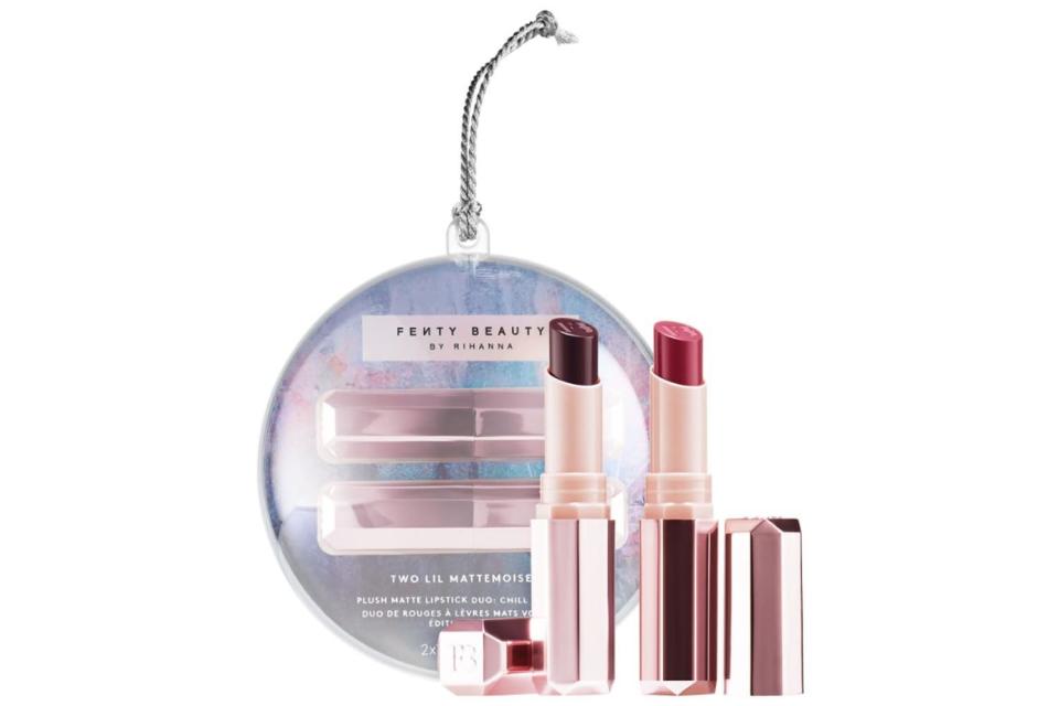 <strong><a href="https://www.sephora.com/product/two-lil-mattemoiselles-chill-owt-edition-P39753485" target="_blank" rel="noopener noreferrer">Get the&nbsp;Fenty Beauty Two Lil Mattemoiselles set for $19</a></strong>