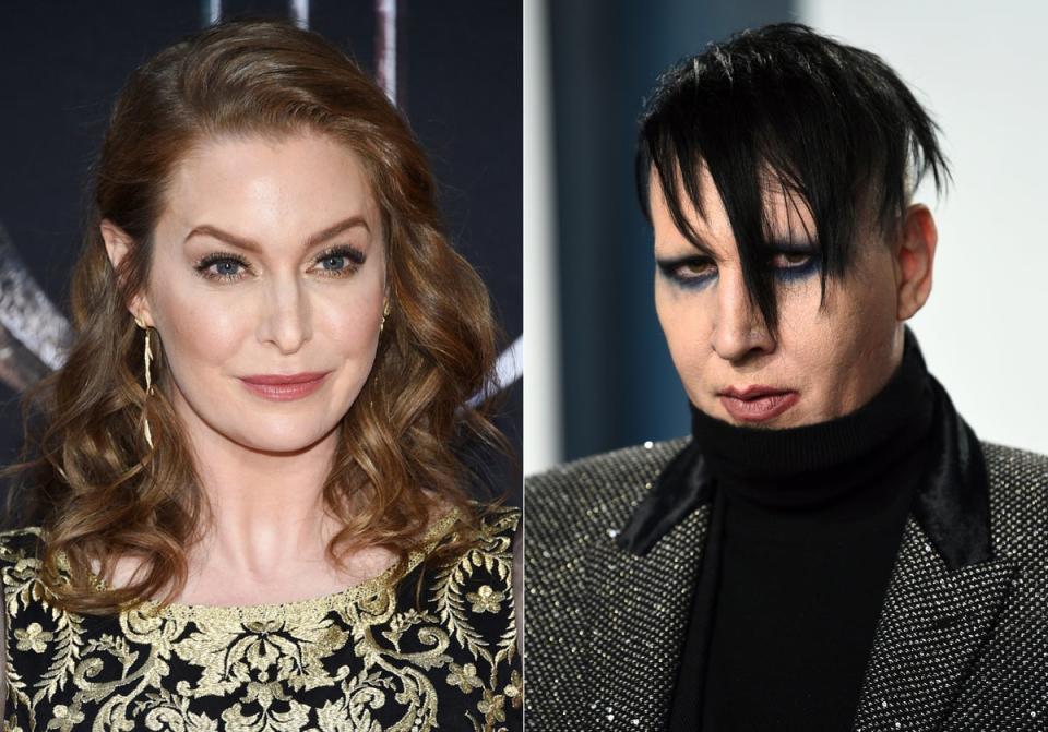 Esmé Bianco (left) and Marilyn Manson (AP)