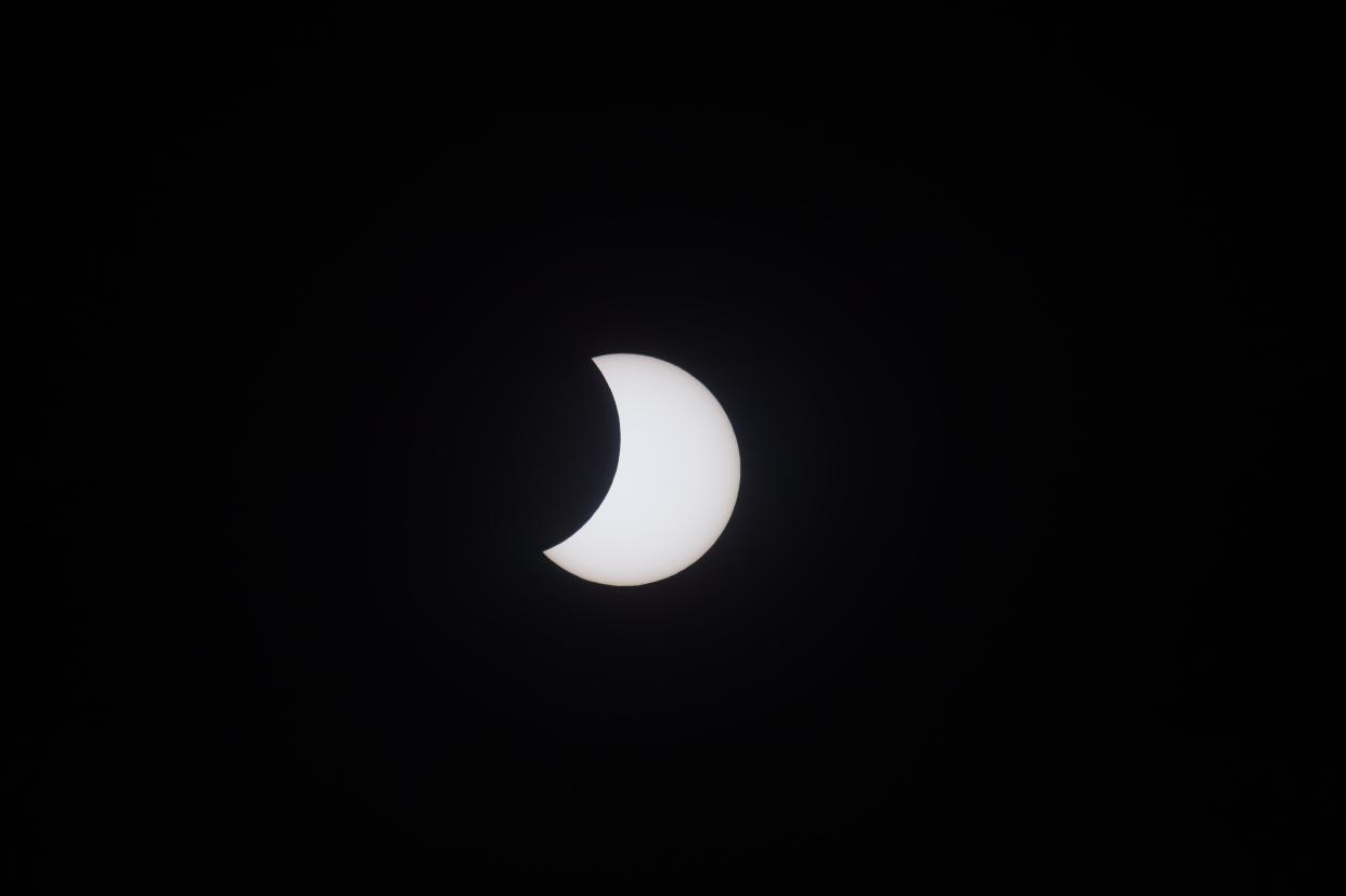 Partial solar eclipse (PA Archive)