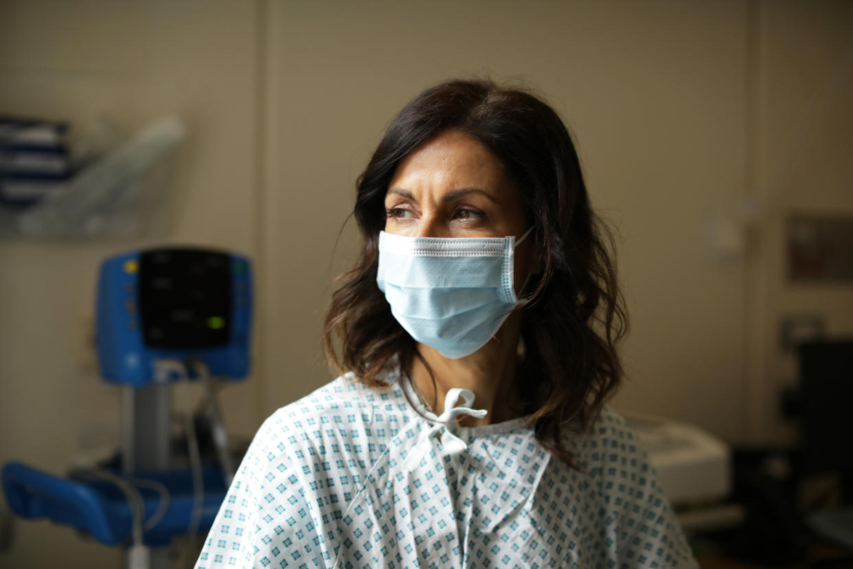 Julia Bradbury charts her breast cancer treatment. (TwoFour)