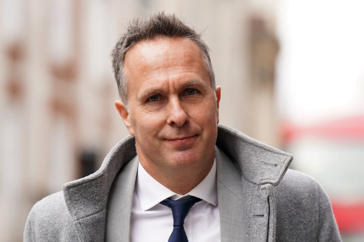Michael Vaughan initially announced on social media that the ECB charge against him had been dismissed (PA)