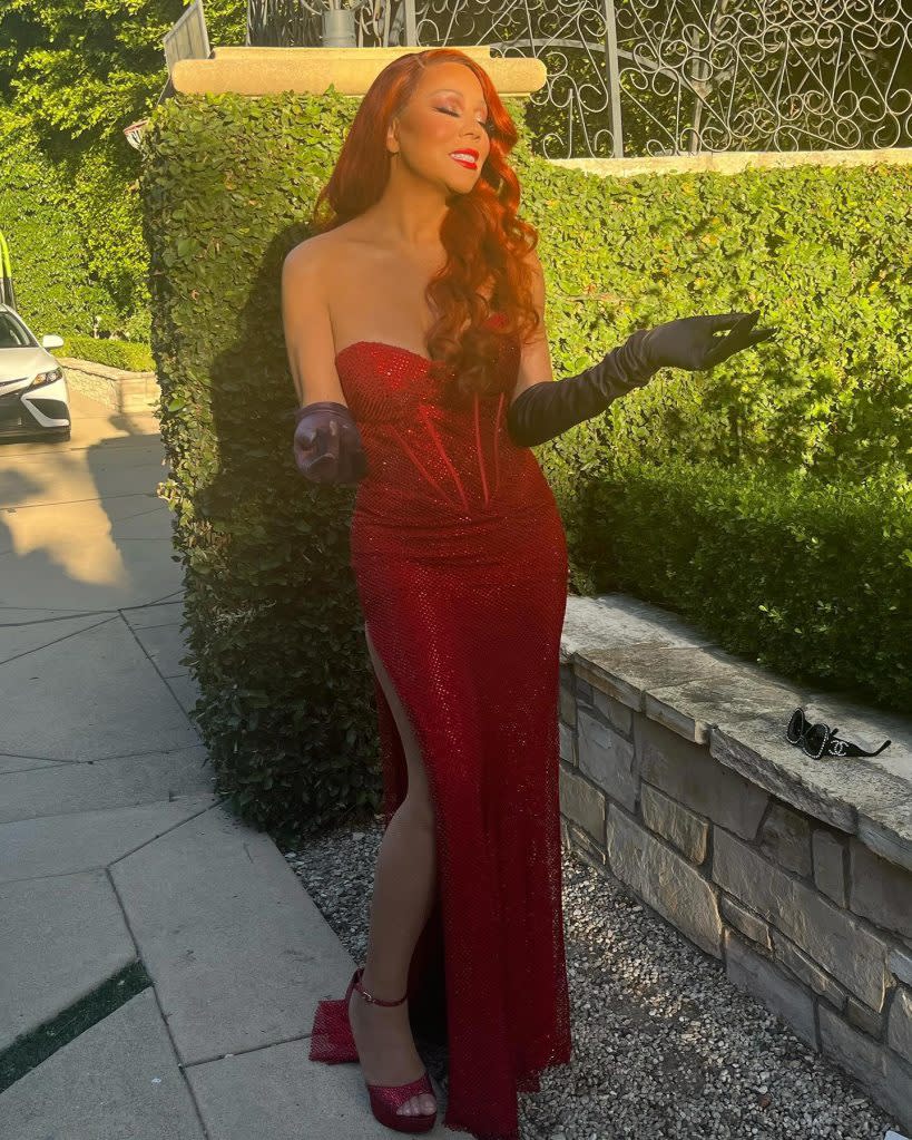 Mariah Carey Is The Real Life Jessica Rabbit In Sultry Halloween Costume 