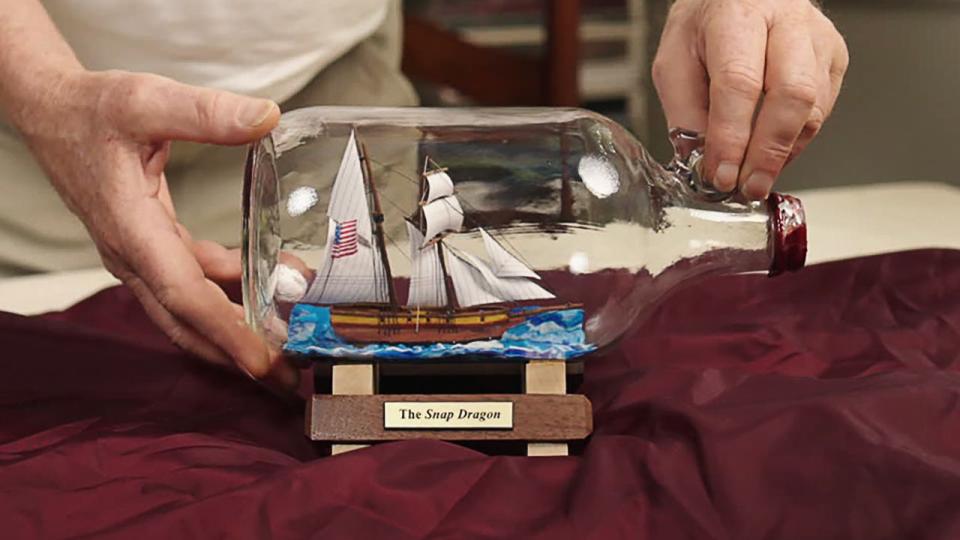 how a ship in a bottle is made