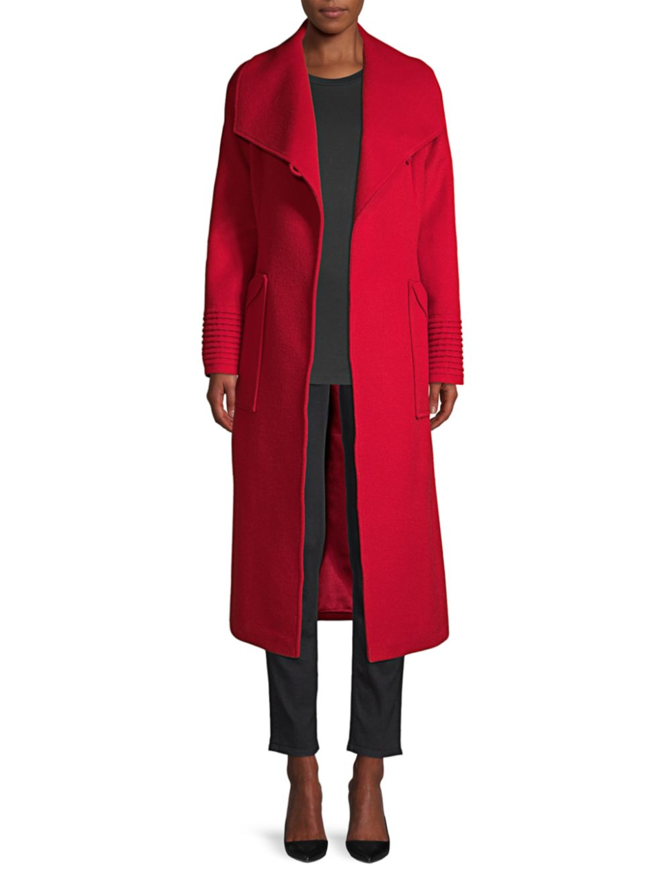 Sentaler Alpaca & Wool Wrap Coat