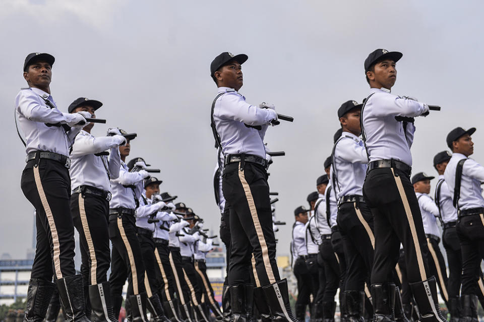 General view of the 212th Police Day Parade at the Police Training Centre (Pulapol) in Kuala Lumpur March 25, 2019. — Picture by Miera Zulyana