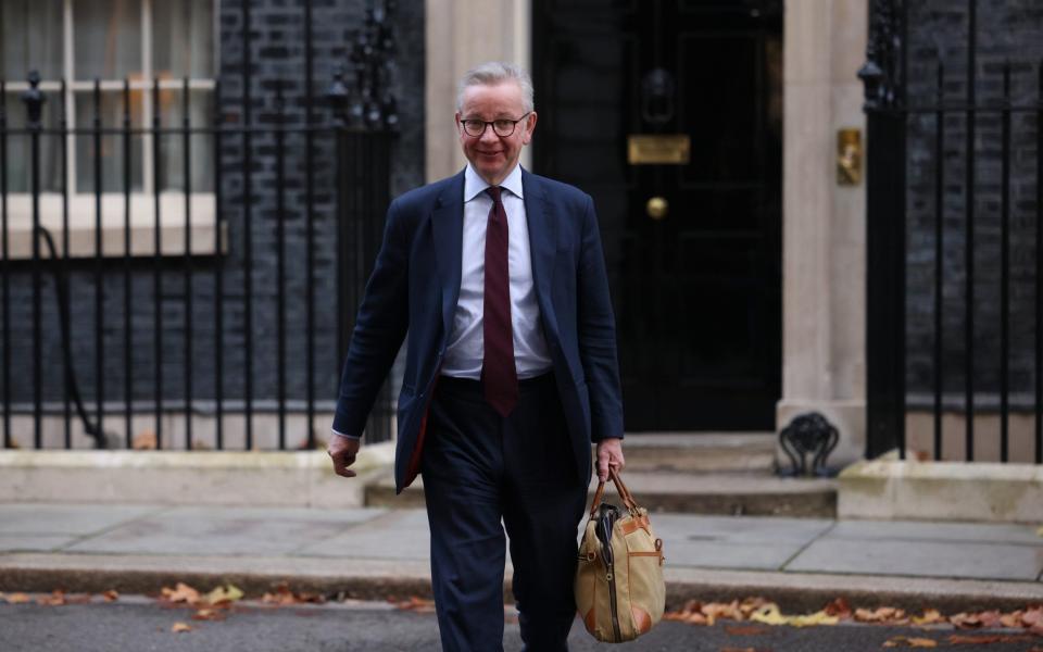 Michael Gove, the Levelling Up Secretary, is pictured in Downing Street on November 22 - Dan Kitwood /Getty Images Europe