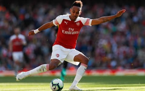 Arsenal's Gabonese striker Pierre-Emerick Aubameyang returns to the selection frame after Africa Cup of Nations duty - Credit: AFP/Getty