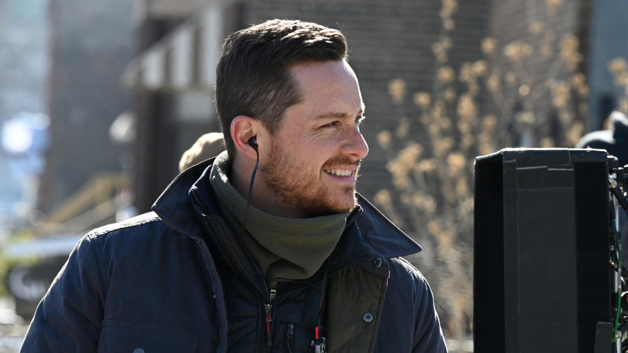  Jesse Lee Soffer behind the scenes directing Chicago P.D. 