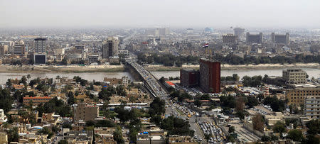 An aerial view of Baghdad, Iraq March 4, 2018. REUTERS/Thaier Al-Sudani/Files