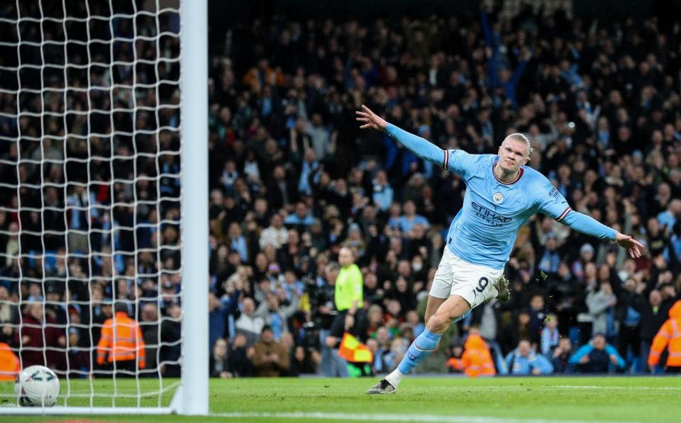 As sure as night follows day Haaland found the net three times against Burnley - Getty Images/Alex Dodd