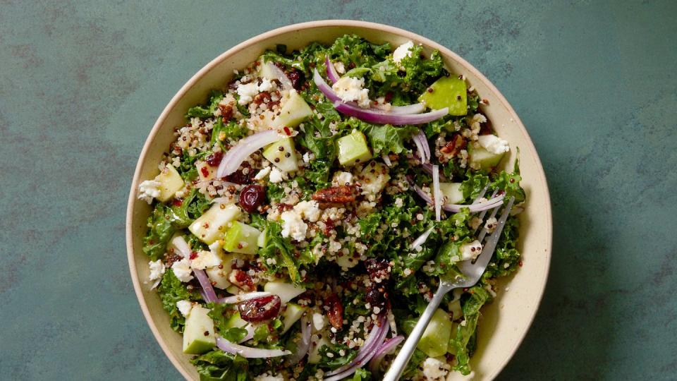 cranberry apple quinoa salad