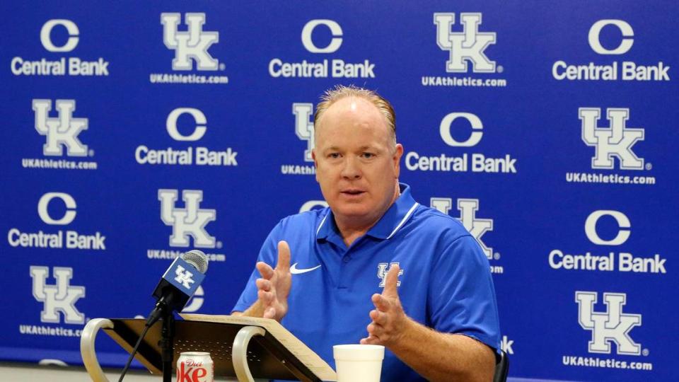 According to his contract, Kentucky football head coach Mark Stoops will receive a $9 million per year salary that started in February and will continue through June 2031.
