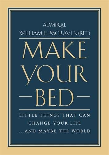 the self-help book titled make your bed on a white background