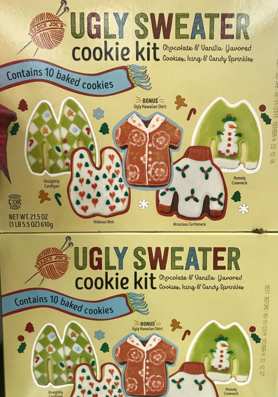 10) Ugly Sweater Cookie Kit