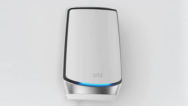 Orbi RBK863S router on wall